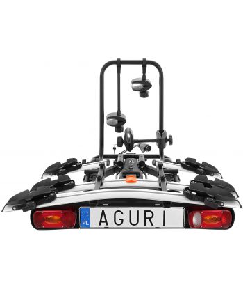 Adapter do platformy rowerowej na hak AGURI Active Bike 3/4 rower srebrny